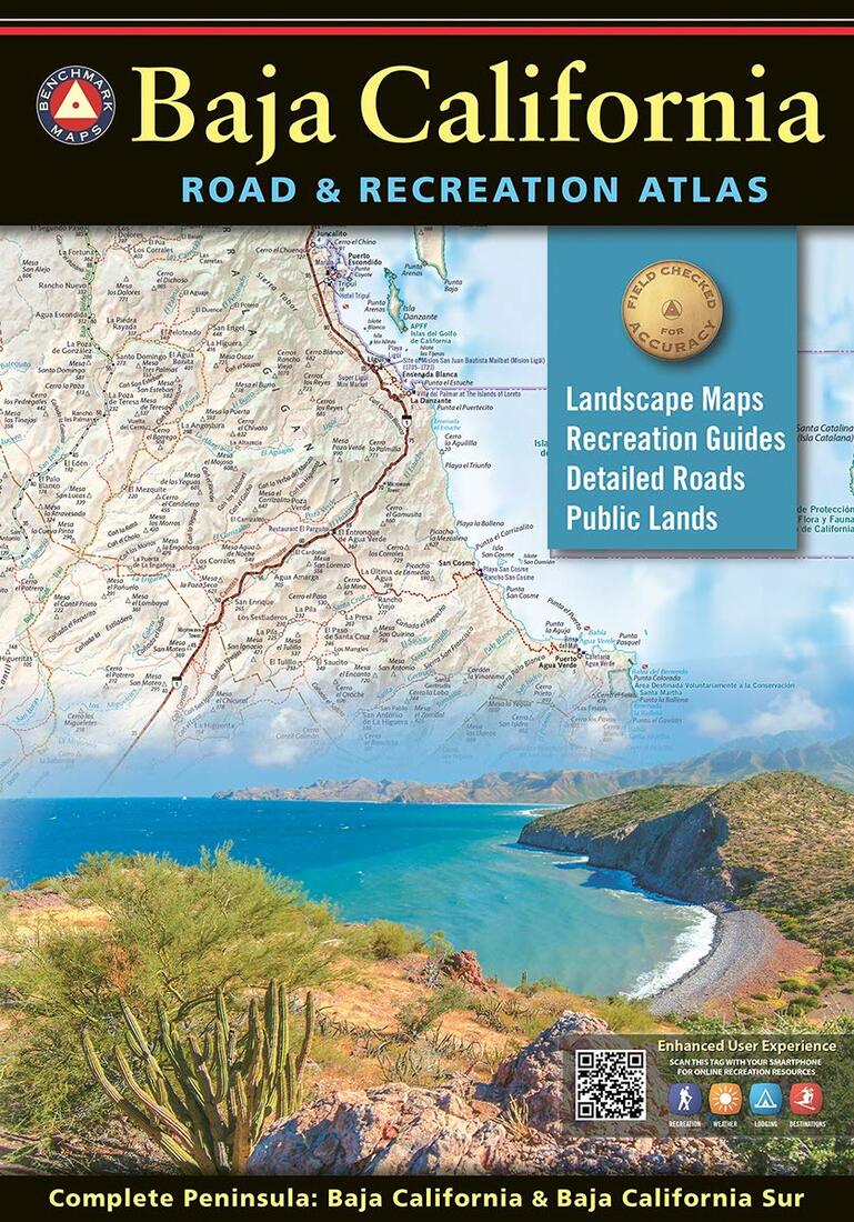 Front cover of Benchmark Baja California Road and Recreation Atlas