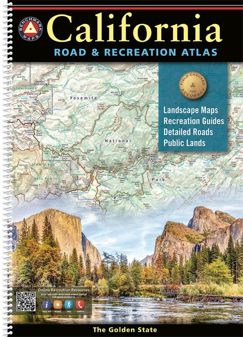 Front cover of Benchmark California Road and Recreation Atlas