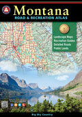 Front cover of Benchmark Montana Road and Recreation Atlas