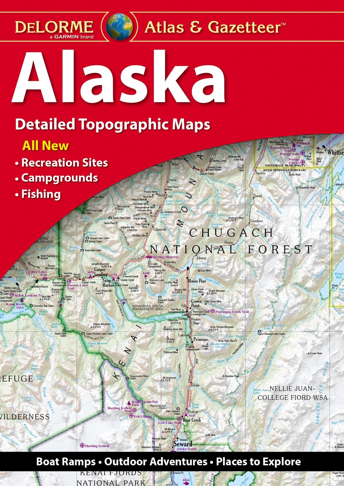 Front cover of DeLorme Alaska Atlas and Gazetteer