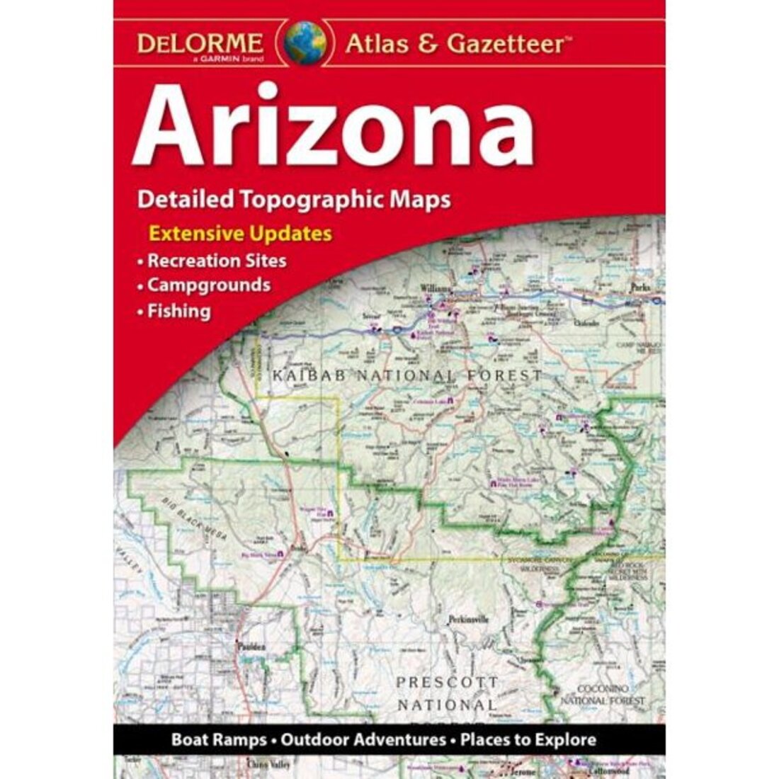 Front cover of DeLorme Arizona Atlas and Gazetteer