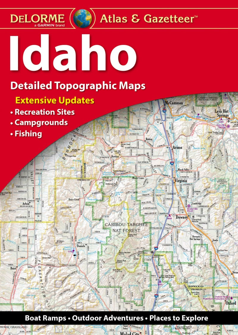 Front cover of DeLorme Idaho Atlas and Gazetteer