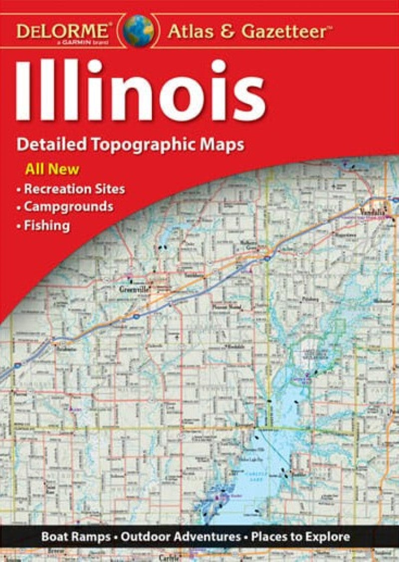Front cover of DeLorme Illinois Atlas and Gazetteer