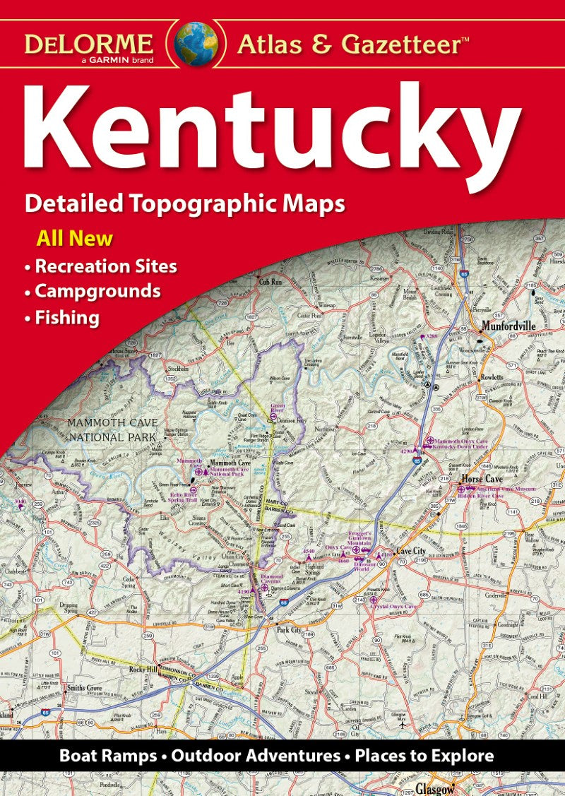 Front cover of DeLorme Kentucky Atlas and Gazetteer