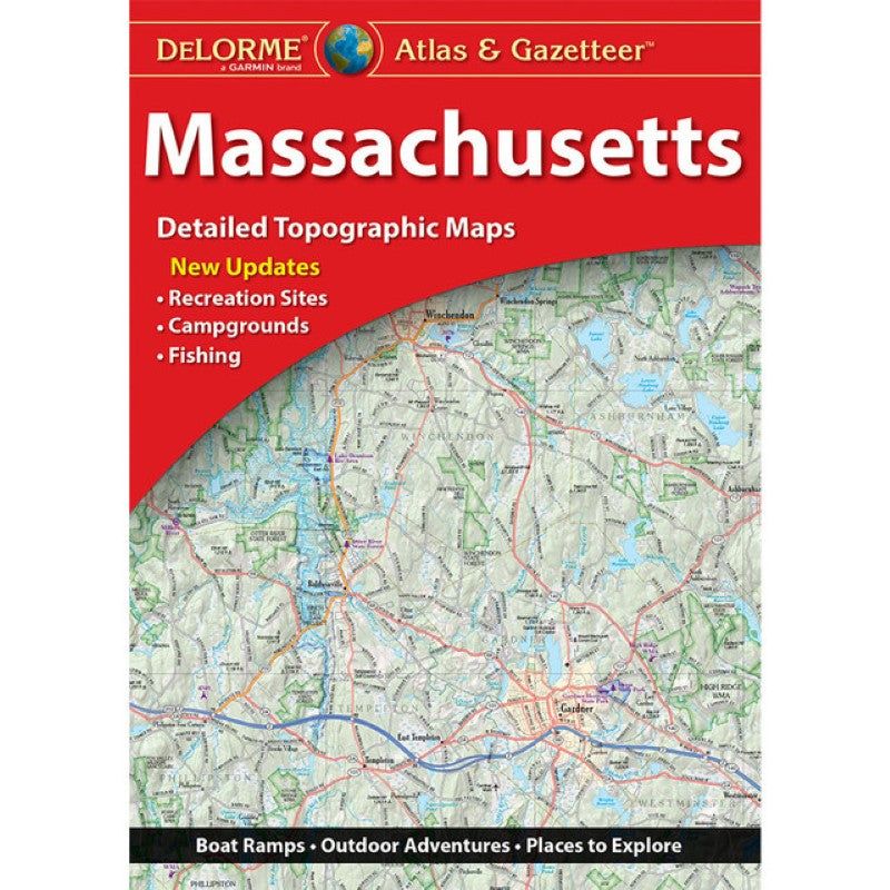 Front cover of DeLorme Massachusetts Atlas and Gazetteer