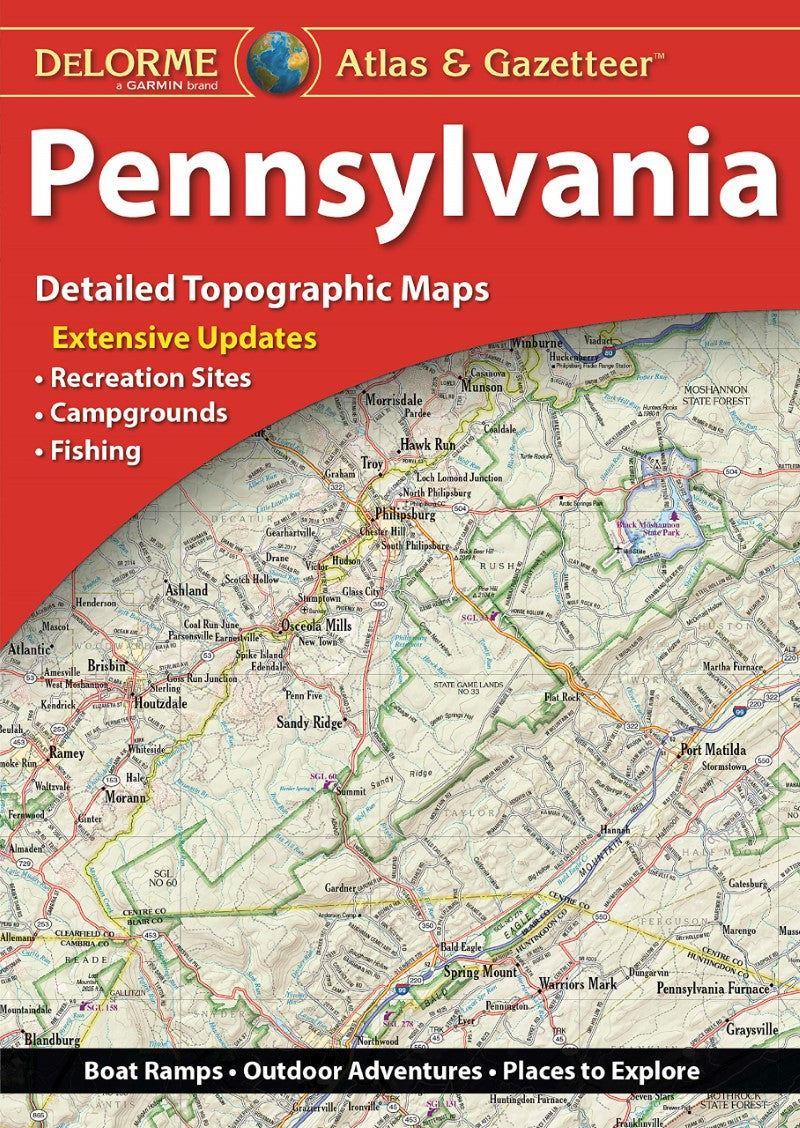 Front cover of DeLorme Pennsylvania Atlas and Gazetteer