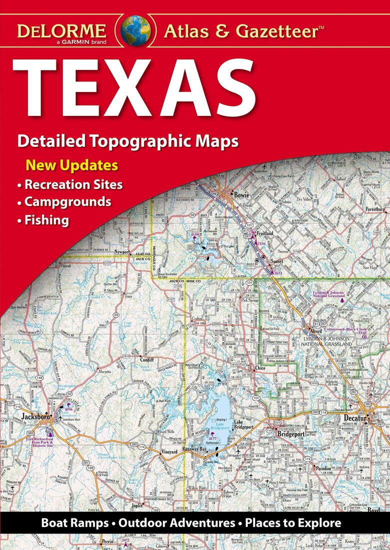 Front cover of DeLorme Texas Atlas and Gazetteer