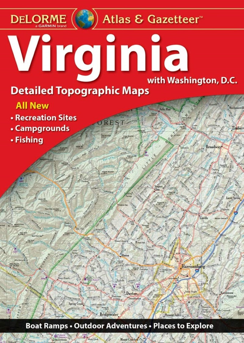 Front cover of DeLorme Virginia Atlas and Gazetteer
