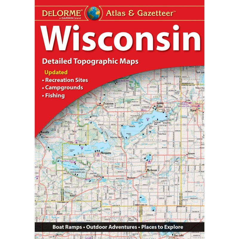 Front cover of DeLorme Wisconsin, Atlas and Gazetteer
