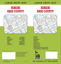 Front cover of GM Johnson Erie, Erie County, large print map