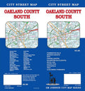 Front cover of GM Johnson Oakland County – South, Michigan Street Map