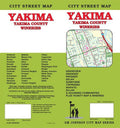 Front cover of GM Johnson Yakima, Yakima County, wineries, city street map