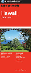 Front cover of Rand McNally Hawaii Easy to Read Folded Map