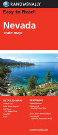 Front cover of Rand McNally Nevada State Map Easy to Read