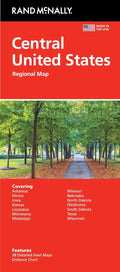 Front cover of Rand McNally Central United States, regional map
