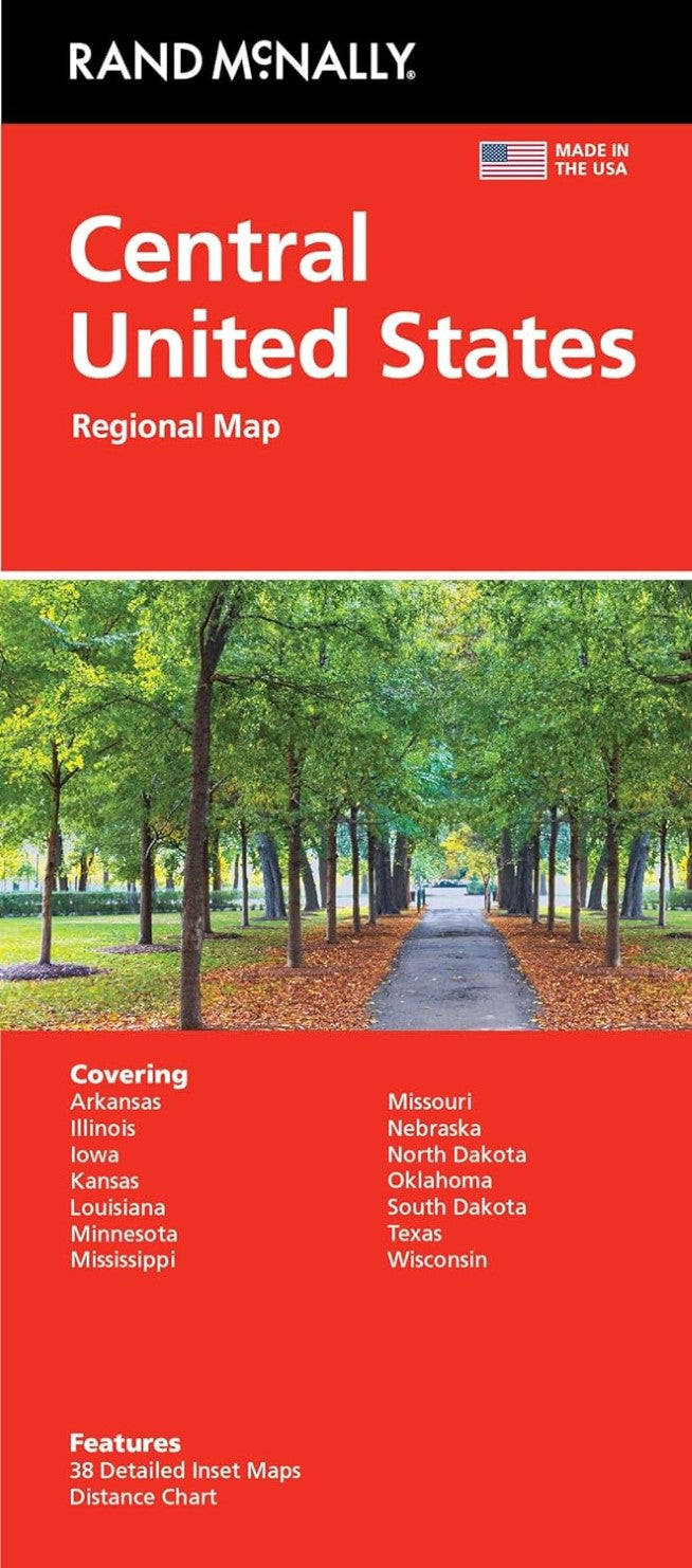 Front cover of Rand McNally Central United States, regional map