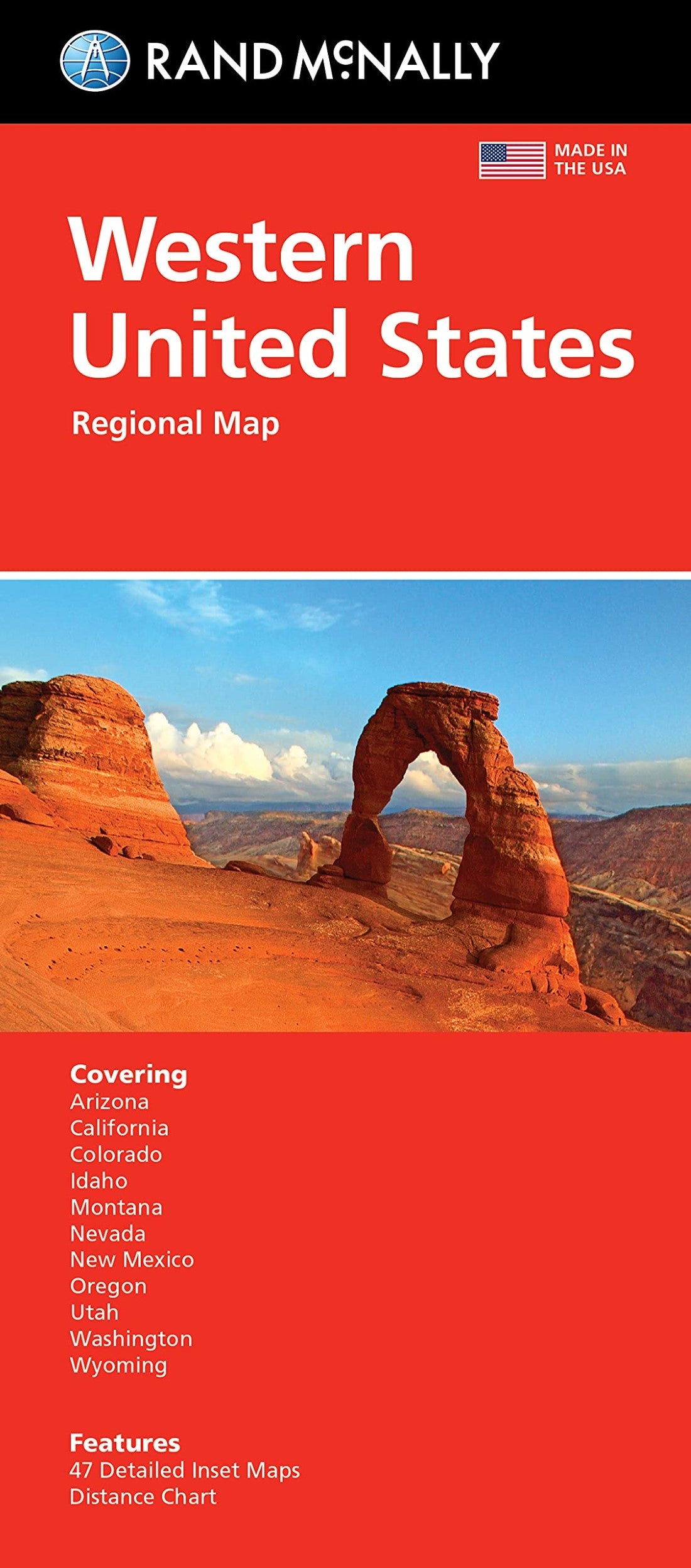 Front cover of Rand McNally United States, Western Regional Map