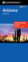 Front cover of Rand McNally Arizona, Easy to Fold State Map