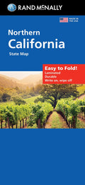 Front cover of Rand McNally California, North, Easy to Fold, state map