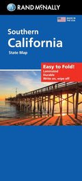 Front cover of Rand McNally California, South, Easy to Fold Laminated Map