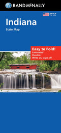 Front cover of Rand McNally Indiana, Easy to Fold State Map