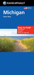 Front cover of Rand McNally Michigan, Easy to Fold, state map