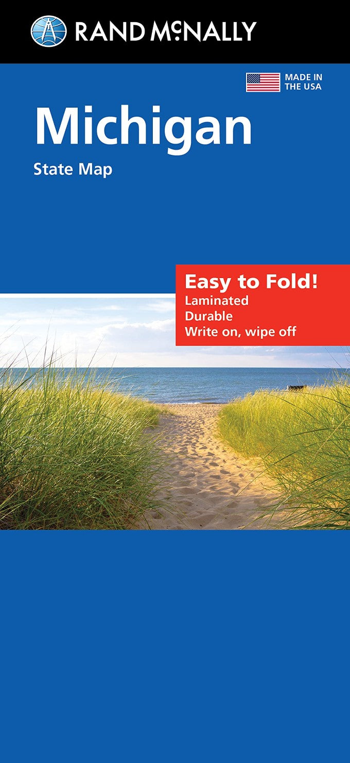 Front cover of Rand McNally Michigan, Easy to Fold, state map