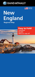 Front cover of Rand McNally New England, Easy to Fold Laminated Road Map