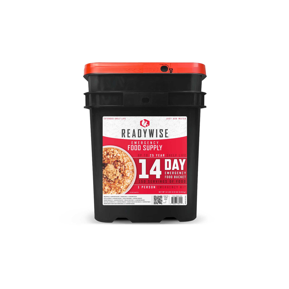 ReadyWise 2 Week Emergency Food Supply Bucket