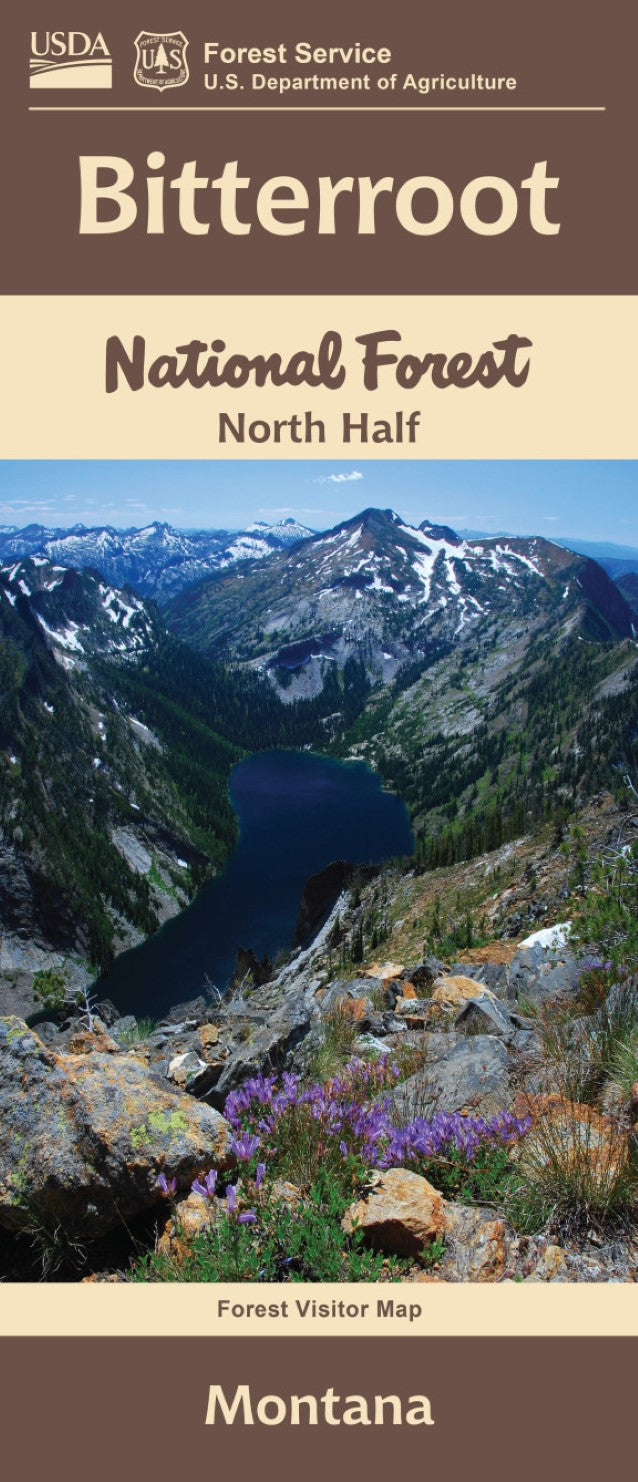 Front cover of Bitterroot National Forest, North Half (Montana) Visitor Map