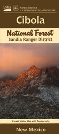 Front cover of Cibola National Forest, Sandia Ranger District Visitor Map