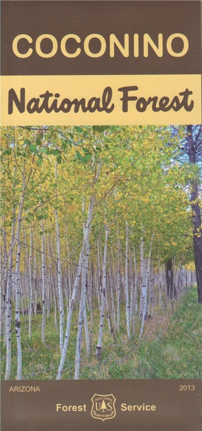 Front cover of Coconino National Forest, national forest map