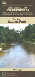 Front cover of De Soto National Forest, Black Creek & Leaf Wilderness, national forest map