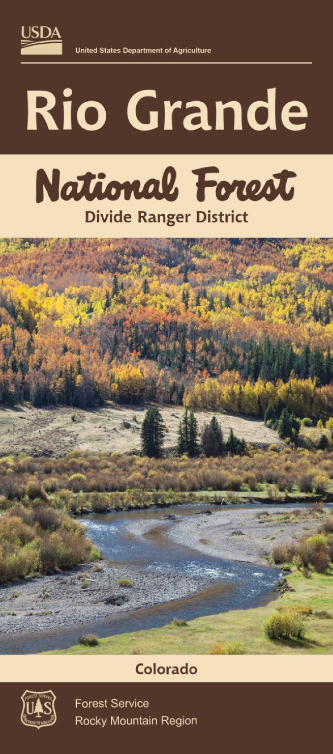 Front cover of Rio Grande National Forest, Divide District, CO Visitor Map