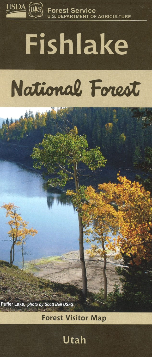Front cover of Fishlake National Forest, national forest map