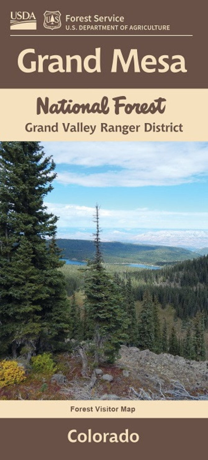 Front cover of Grand Mesa National Forest, CO, national forest map