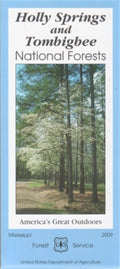 Front cover of Holly Springs & Tombigbee National Forests, national forest map
