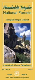 Front cover of Humboldt-Toiyabe National Forest - Tonopah Ranger District, Nevada, national forest map