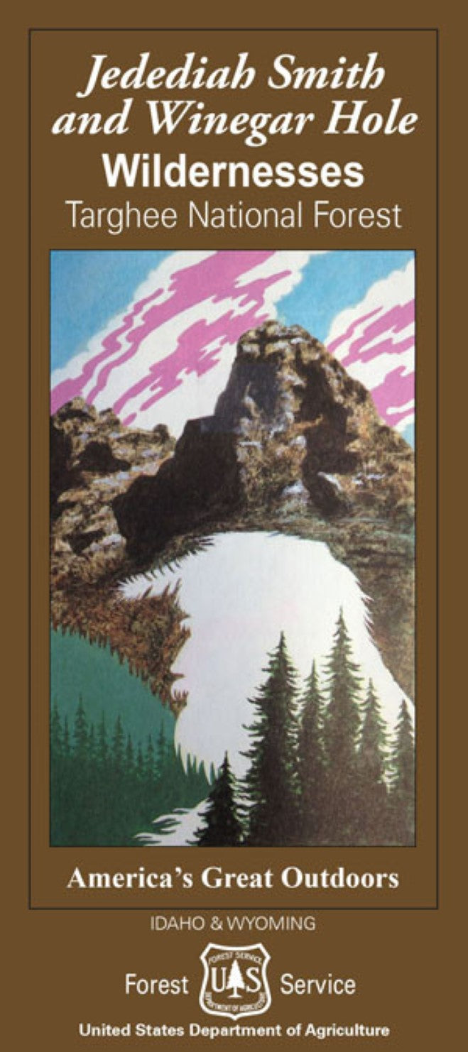 Front cover of Jedediah Smith and Winegar Hole Wildernesses, Targhee National Forest, national forest map