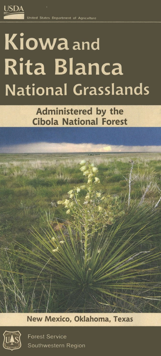 Front cover of Primary Information Internal ID 553061 Item Name/Number USFS_KIOWA_GL_6 Display Name/Code KIOWA & RITA NAT'L GRASSLANDS, NM-OK-TX Visitor Map