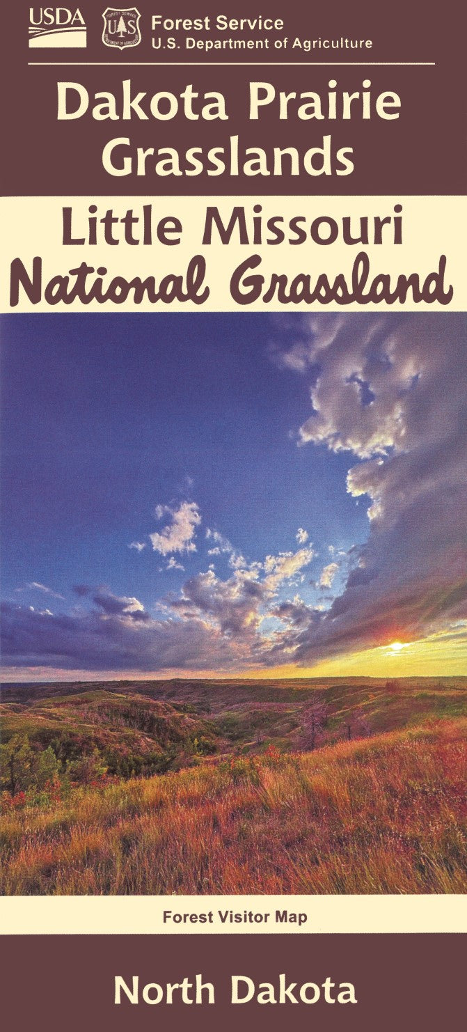Front cover of Dakota Prairie Grasslands, Little Missouri National Grassland, ND Visitor Map