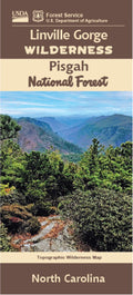 Front cover of Linville Gorge Wilderness Pisgah NF, NC, national forest map