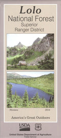 Front cover of Lolo National Forest, Superior Ranger District, national forest map
