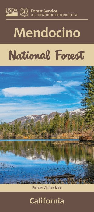 Front cover of Mendocino National Forest, CA, national forest map