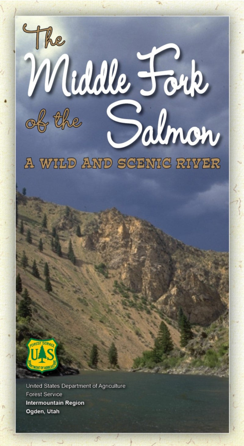 Front cover of The Middle Fork of The Salmon Riv, ID, national forest map