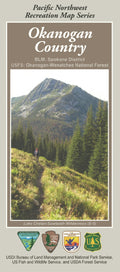 Front cover of Okanogan Country, WA Recreation Map