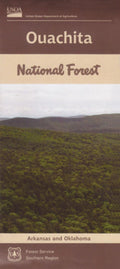 Front cover of Ouachita National Forest, AR, national forest map
