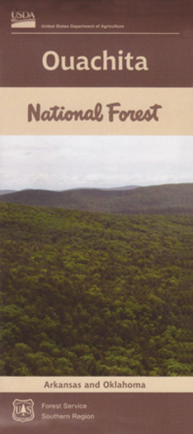 Front cover of Ouachita National Forest, AR, national forest map