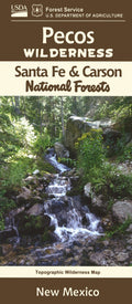 Front cover of Pecos Wilderness - Santa Fe, Carson National Forests, NM Visitor Map