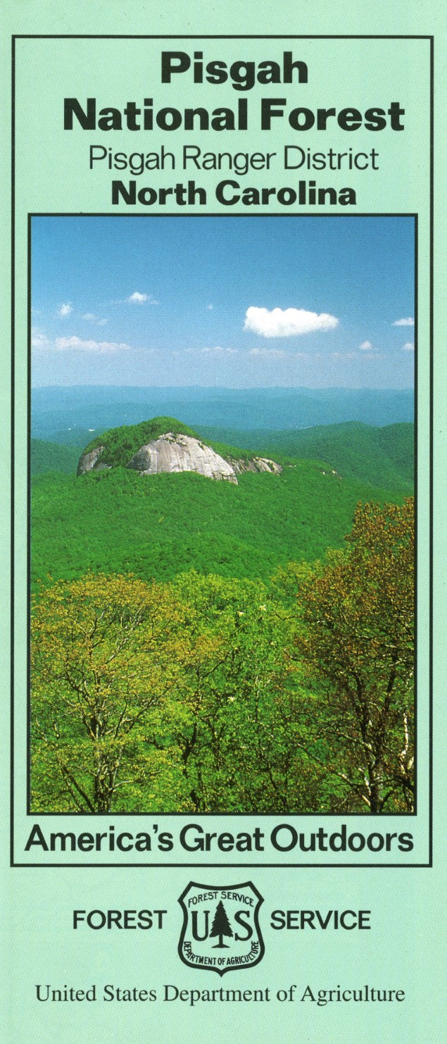 Front cover of Pisgah National Forest - Pisgah Ranger D, national forest map
